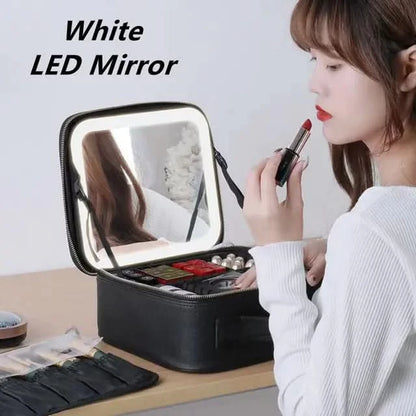 Famous LED Mirror Makeup Bag