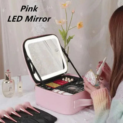 Famous LED Mirror Makeup Bag